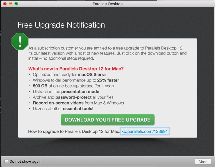 Parallels Desktop 10.0.1 download free